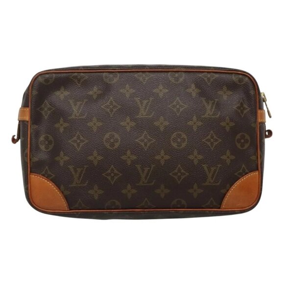 LOUIS VUITTON Monogram Compiegne 28 Clutch Bag M51845 LV Auth 128341 - Picture 2 of 16